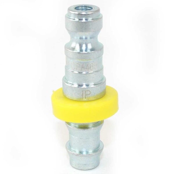 Interstate Pneumatics 1/4 Inch Automotive Steel Coupler Plug x 3/8 Inch Easy-Lock Barb, PK 6 CPA465-D6 - main